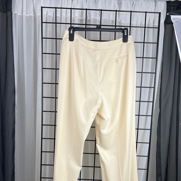 Brooks Brothers Cream Wide Leg Women's Pants - Picture 8 of 11